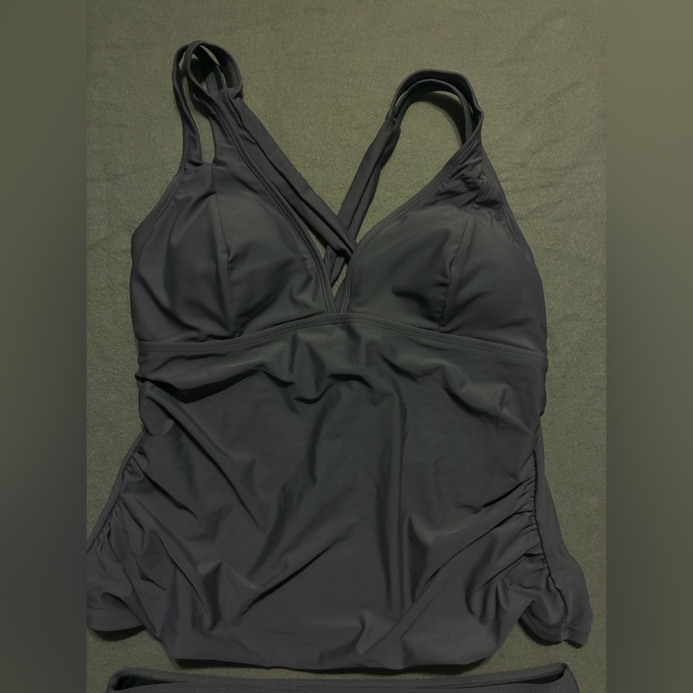 NWT Grey Cupshe Tankini Set - Picture 3 of 16
